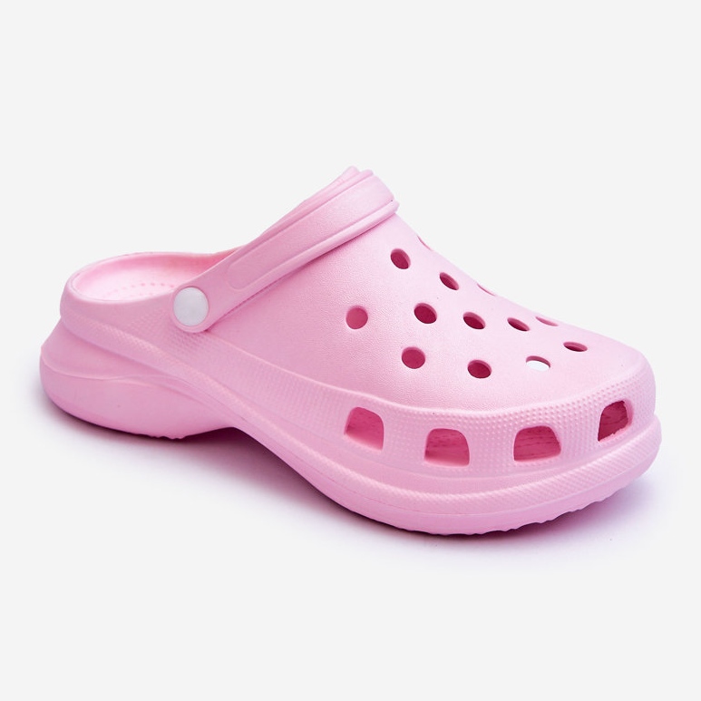 PG2 Skum glider Crocs på en tyk sål Pink Katniss lyserød 1