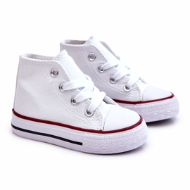 Højtop-sneakers til børn, hvid 1