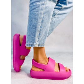 Gummisandaler Boddie Fuchsia lyserød 2