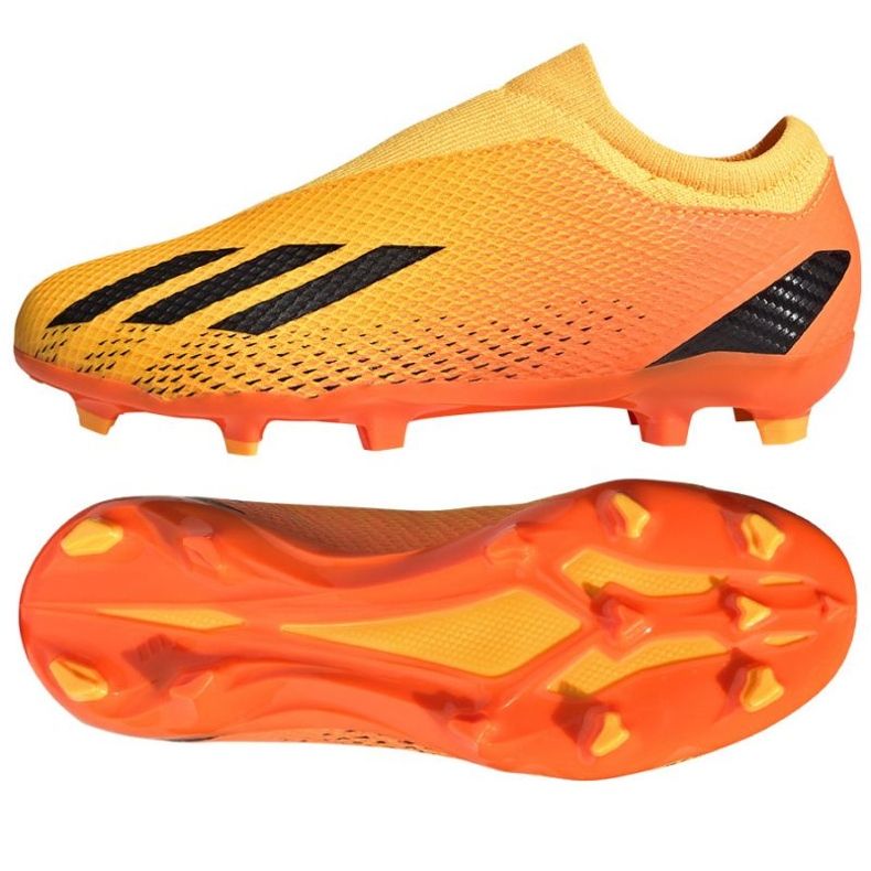 Adidas X Speedportal.3 Ll Fg Jr GZ5060 fodboldstøvler orange appelsiner og røde 1