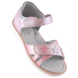 Velcro sandaler Miss Jr EVE427A pink lyserød 1