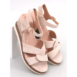 BM Prædiken Beige kile-espadriller 1