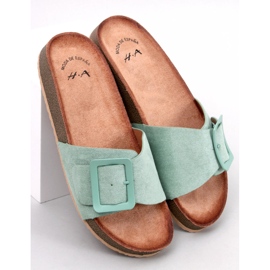 Darke Verde Buckle Slides grøn 1