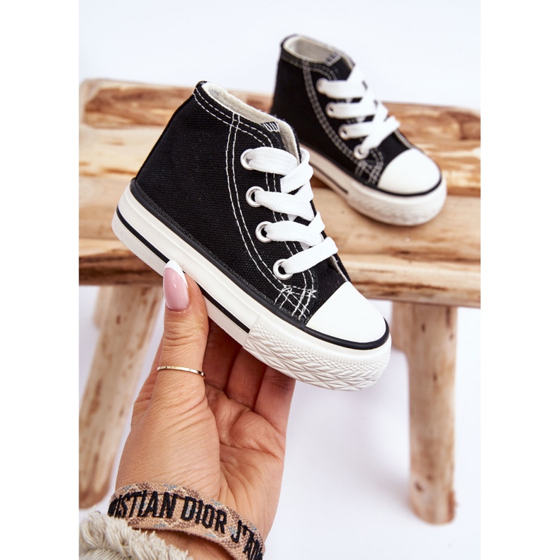 Høje børnesneakers Sort Filemon 1