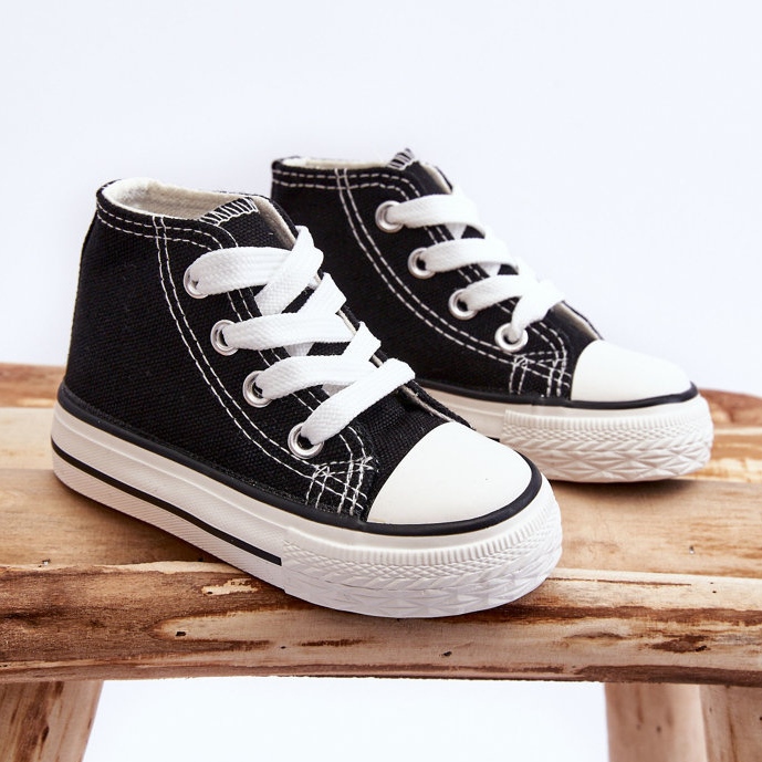 Høje børnesneakers Sort Filemon 2
