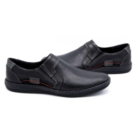 Olivier Mænds læder loafers 520 sort 3