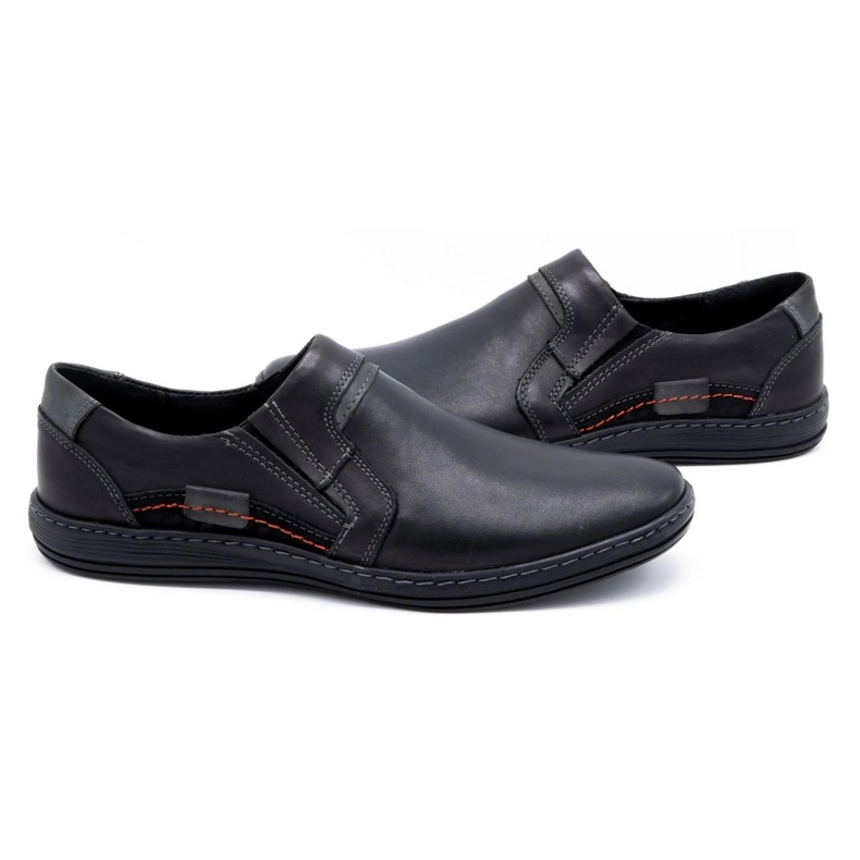 Olivier Mænds læder loafers 520 sort 3
