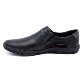 Olivier Mænds læder loafers 520 sort 1