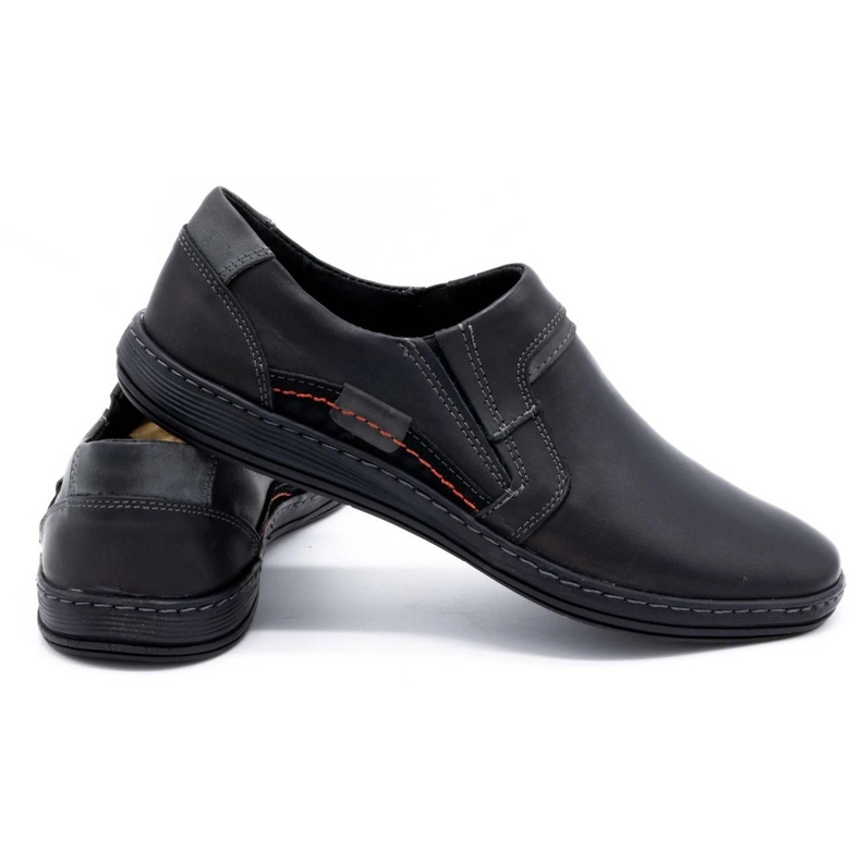 Olivier Mænds læder loafers 520 sort 2