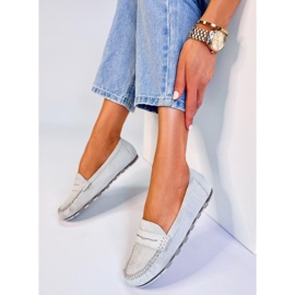 Anaya Grey ruskind loafers til kvinder grå 2