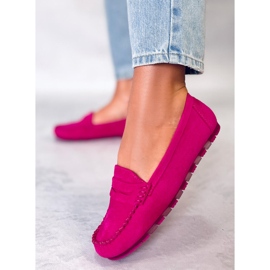 Anaya Fuchsia loafers i ruskind til kvinder lyserød 1