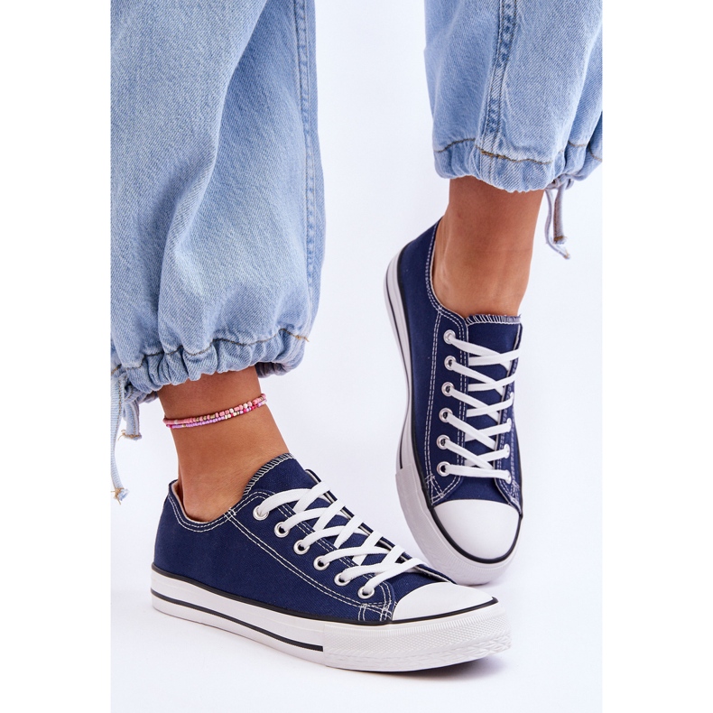 FR1 Klassiske lave sneakers til kvinder Navy Blue Vegas blå 2