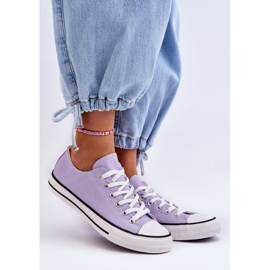 Klassiske lave sneakers til kvinder lilla Vegas 1