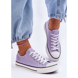 Klassiske lave sneakers til kvinder lilla Vegas 2