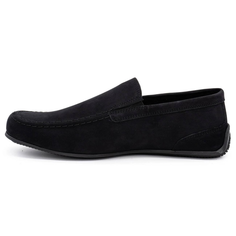 Polbut Mænds læder loafers 2105 sort nubuck 1