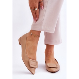 WS1 Klassiske ballerinaer med beige Rivea-dekoration 1